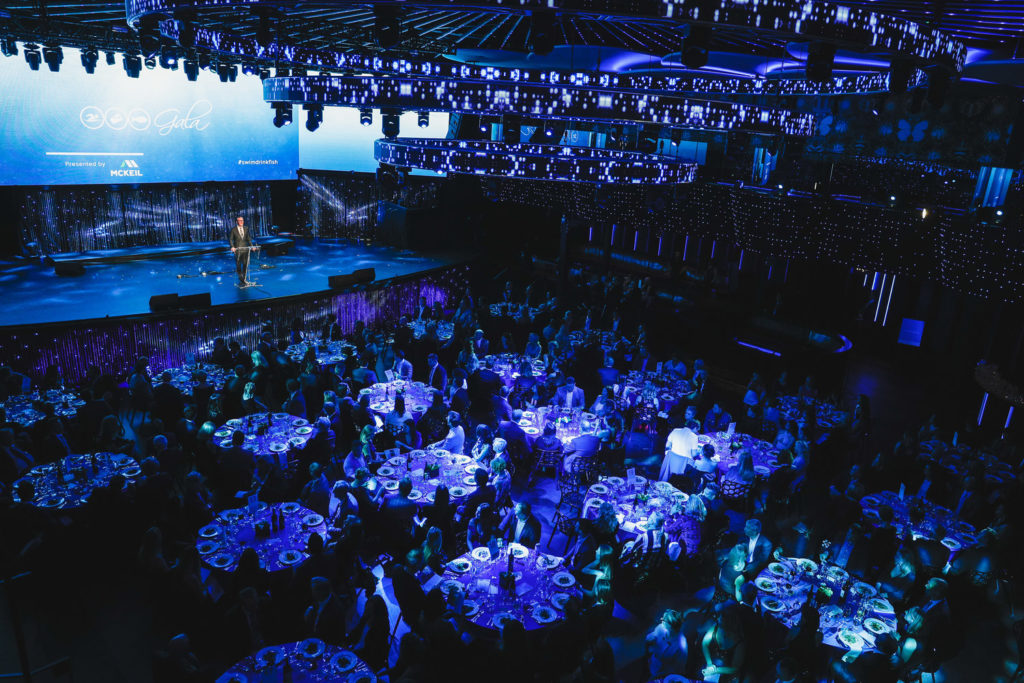 Sponsorships SDFGala2018_OverheadStage Swim Drink Fish Gala2018