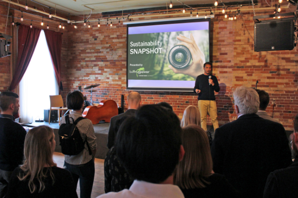 Dresden Vision speaker at Bullfrog Power's Sustainability Snapshot 2019