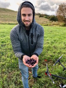 Cameron Jones with Flash Forest drone reforestation pods