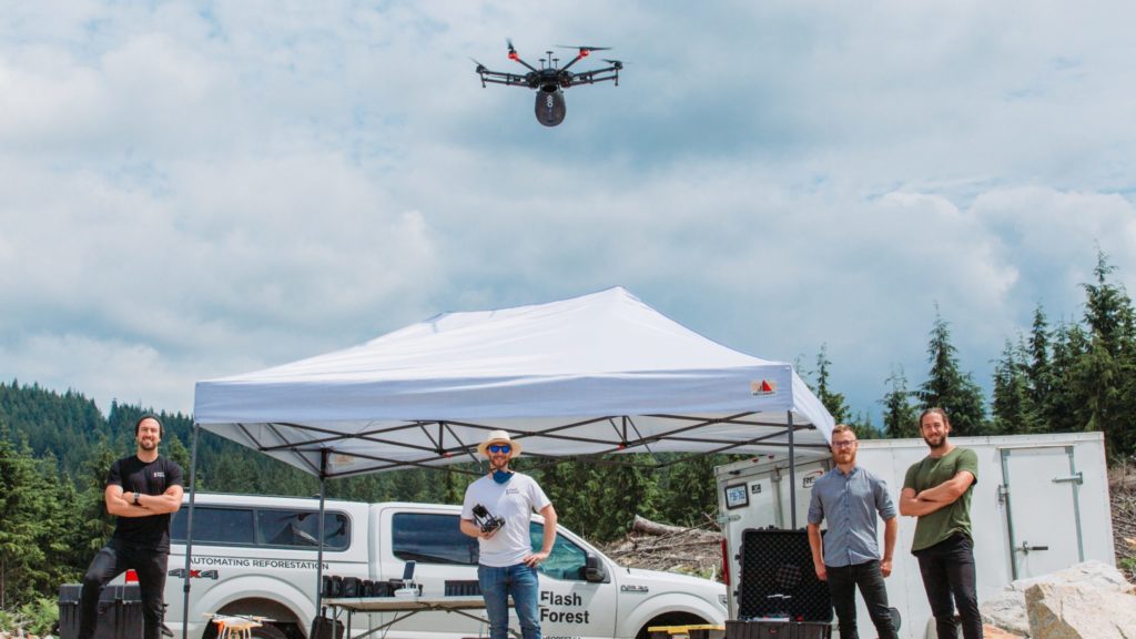 Tree planting drone