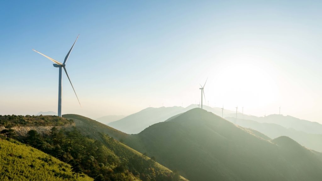 wind turbines helping to achieve net zero targets