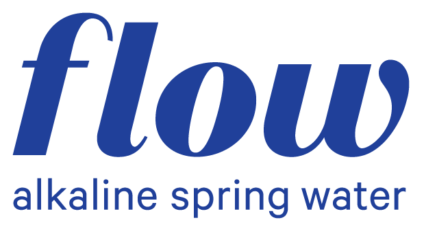 Flow alkaline spring water logo
