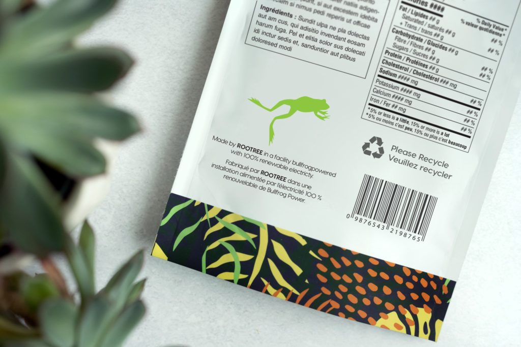 Bullfrogpowered sustainable packaging by Rootree