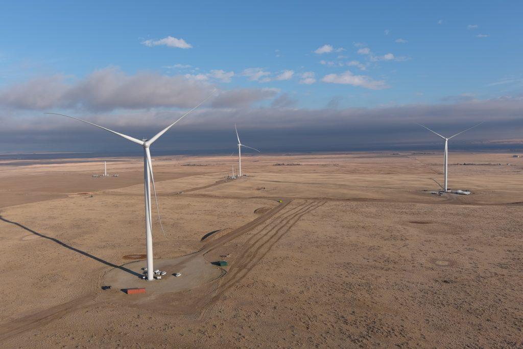 Turbines at the Rattlesnake Ridge Wind Farm in Alberta