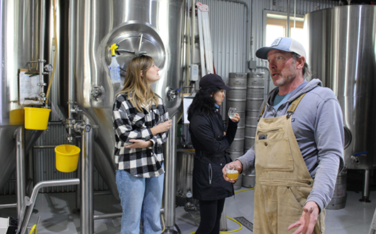 Barn 530_330 Behind the scenes in the solar-powered passive haus brewing facility.