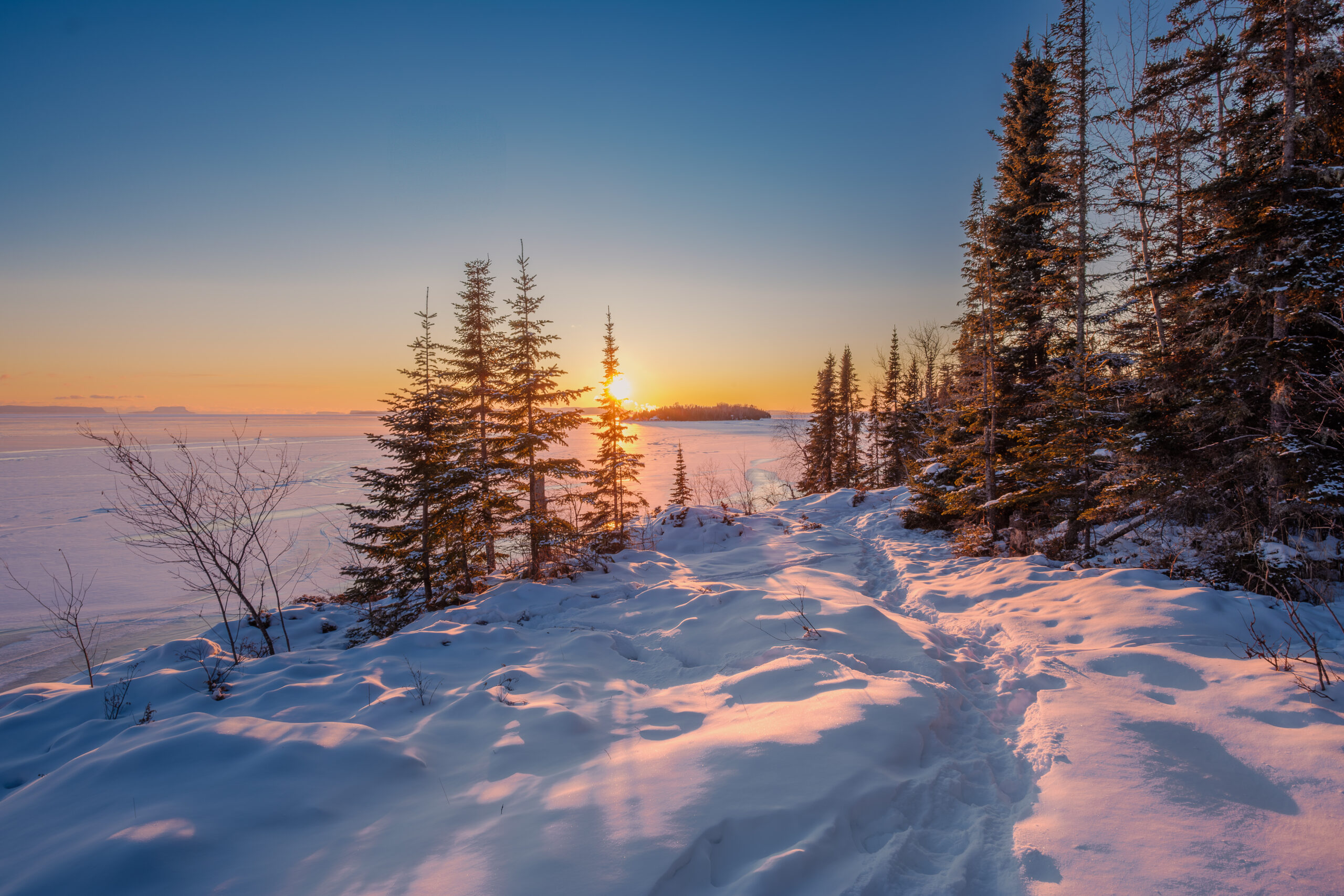 Frozen Lake Superior