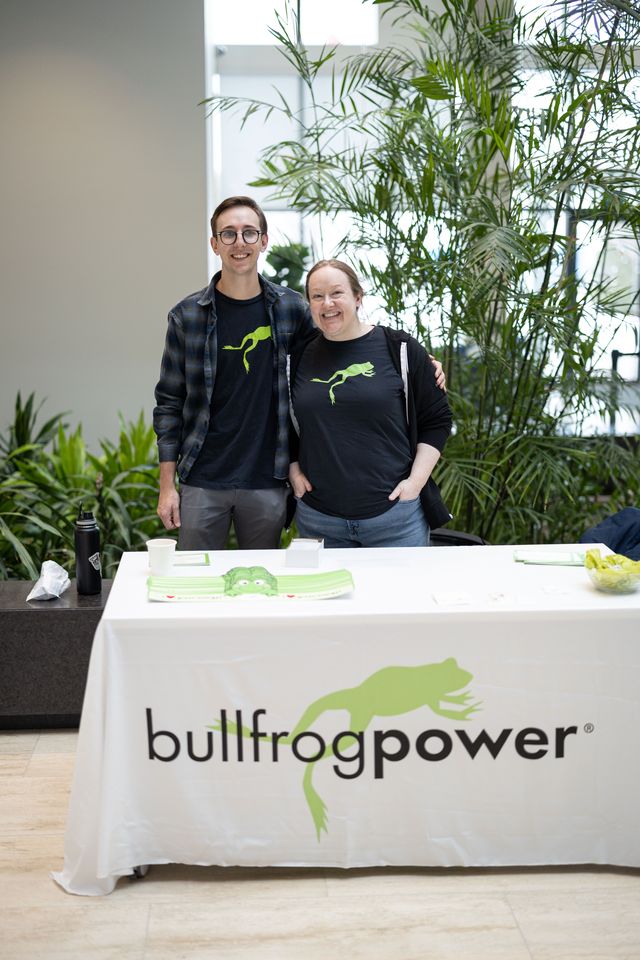Bullfrog staff at event