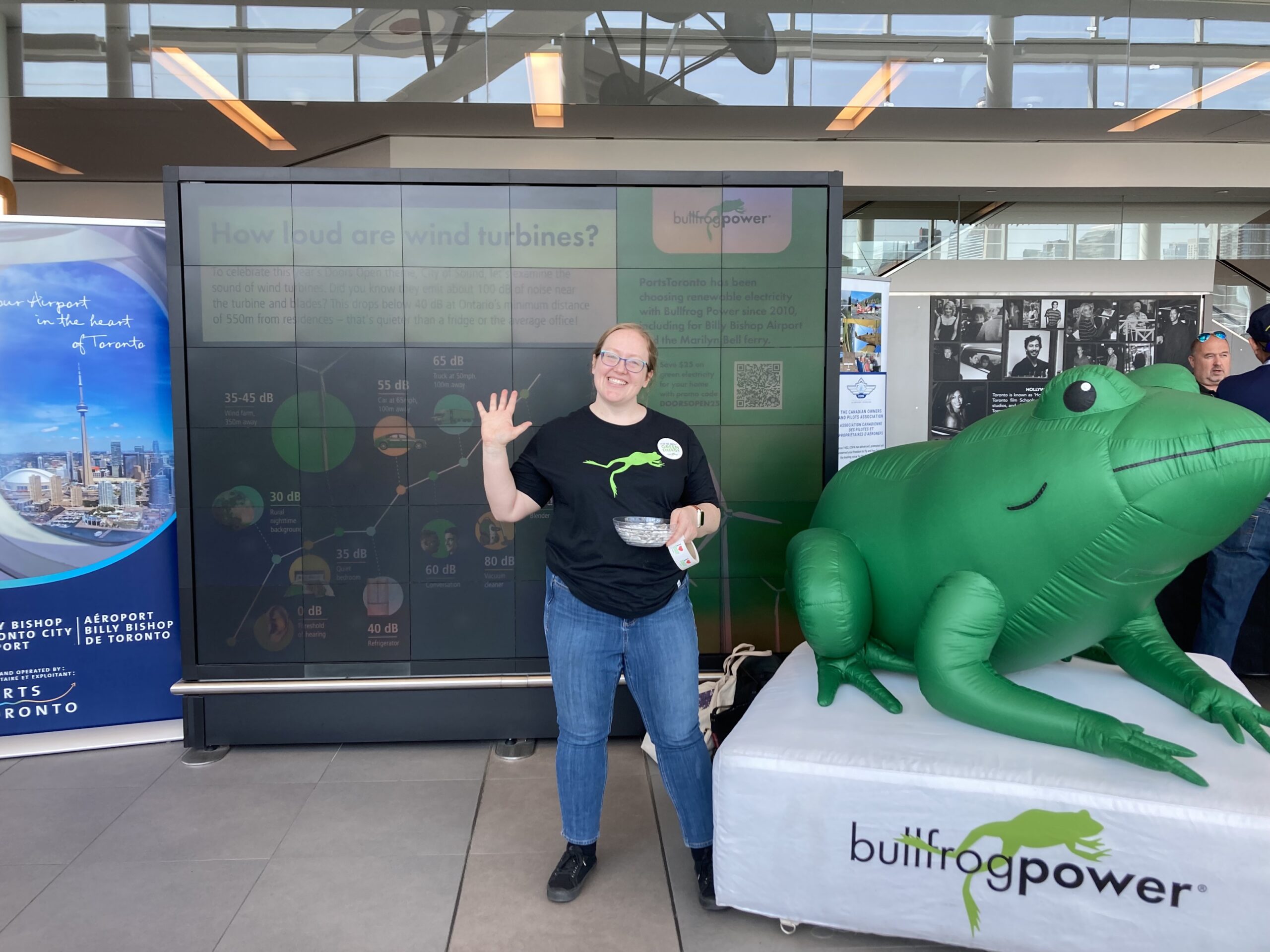 Bullfrog Power staff at Ports Toronto Doors Open event