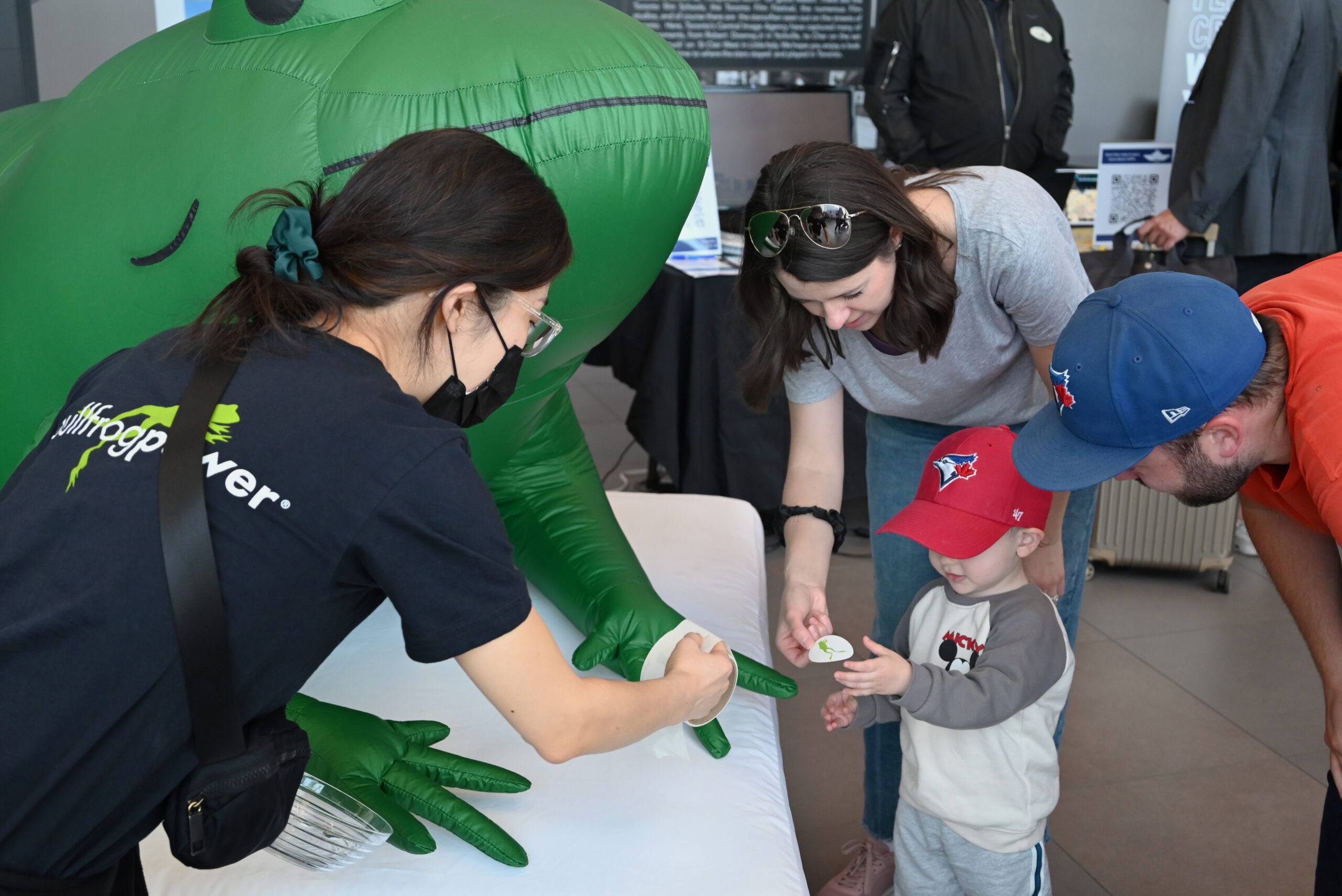 Bullfrog staff member at Ports Toronto Doors Open event