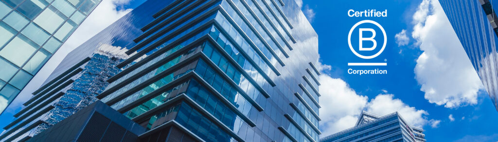 High rise buildings and blue sky