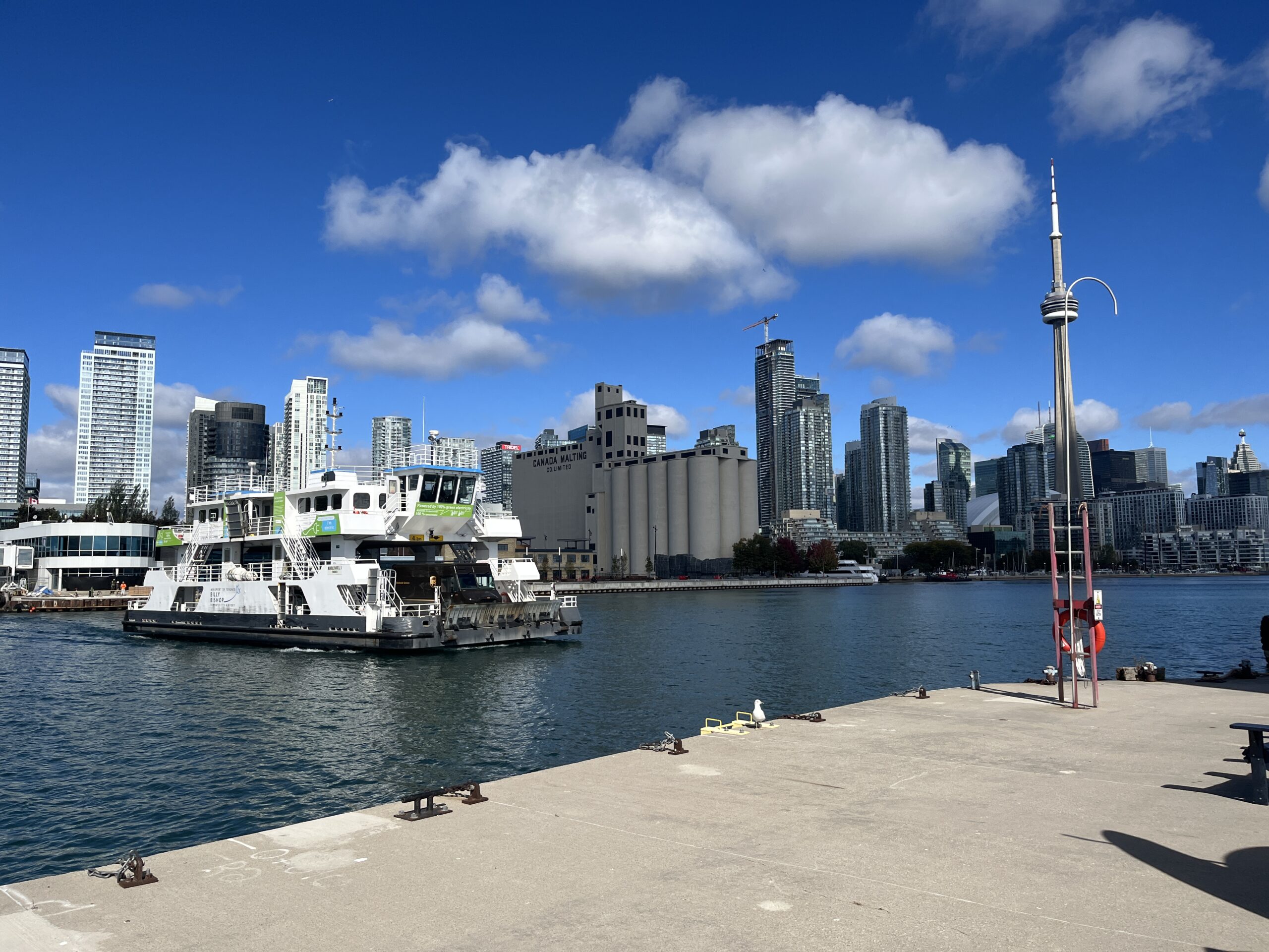 Billy Bishop Toronto City Airport’s Marilyn Bell electric ferry.